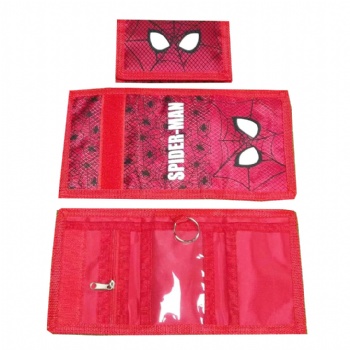 Three fold cloth wallet (Spider-Man)