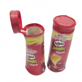 Cylindrical pencil case（pringles）