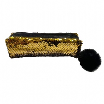 Glitter makeup bag