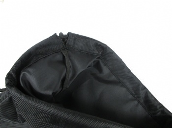 Black drawstring bag