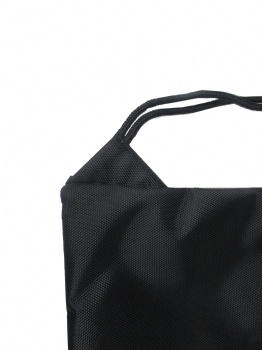 Black drawstring bag