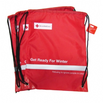 Red Cross drawstring bag