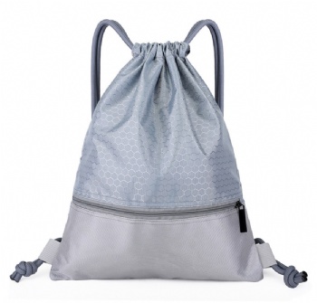 Soccer Texture Drawstring Bag - 600D Oxford Promotional Backpack