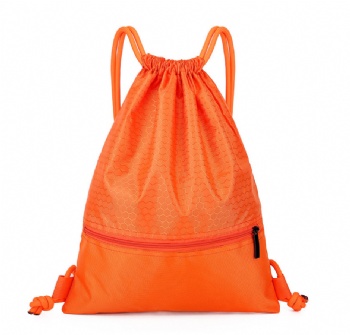 Soccer Texture Drawstring Bag - 600D Oxford Promotional Backpack