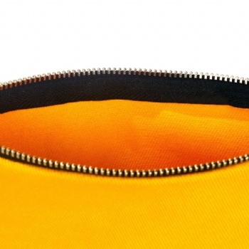 Yellow Heavy Duty Twill Makeup Clutch Manufacturer | 12oz Canvas Cosmetic Pouch