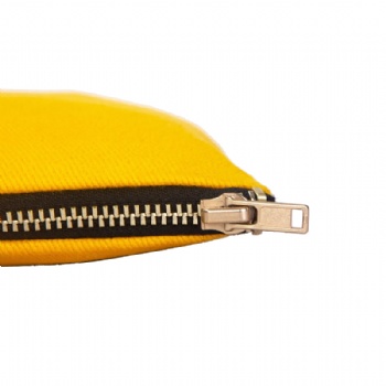 Yellow Heavy Duty Twill Makeup Clutch Manufacturer | 12oz Canvas Cosmetic Pouch
