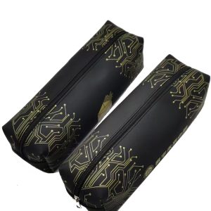 Black PU Pencil Case 2