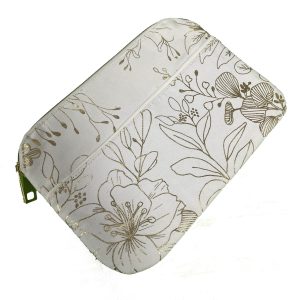 Bronzed Canvas Makeup Bag 1