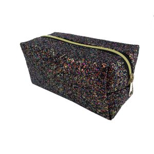 Rainbow Glitter Octagon Pencil Case1