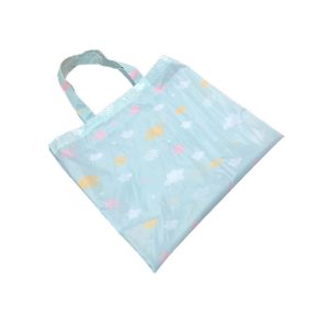 Side view of lightweight 210D sublimation tote bag