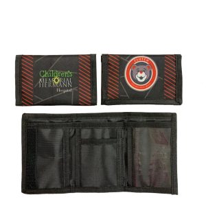 Children's Memorial Hermann Hospital branded wallets opened and closed