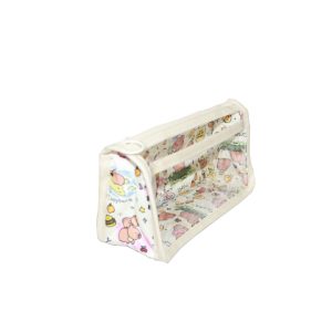 Capybara cartoon transparent pouch angled view showing 3D structure