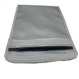 Grey multifunction flat sleeve bag for documents, laptops, and tablets
