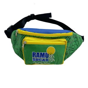 Ramu Sugar yellow and green fanny pack with front pocket