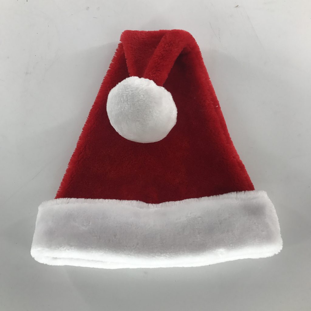 Custom branded Christmas Santa hats for Q4 corporate promotional giveaways
